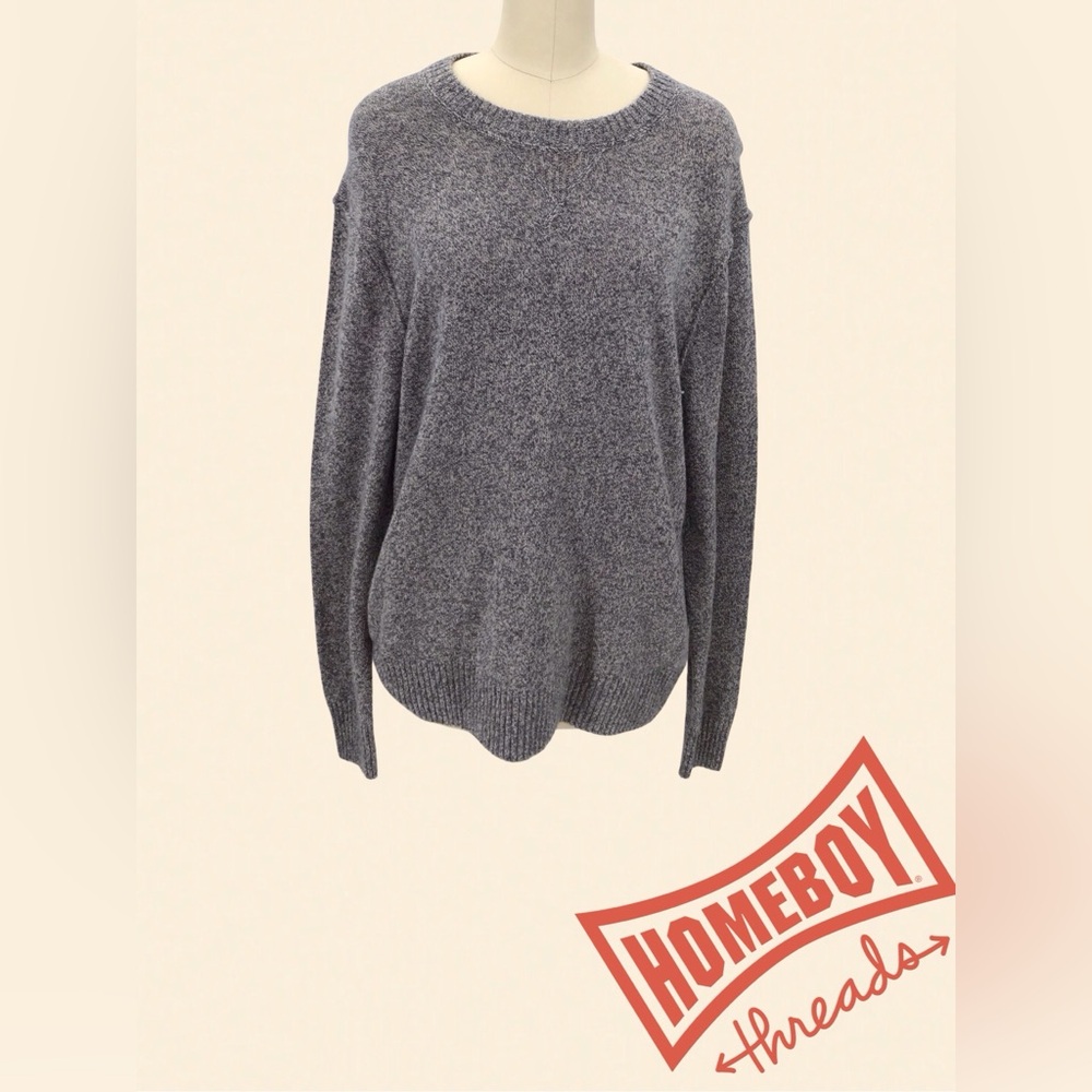 Black Brown 1826 Gray Crew Neck Sweater Size XL